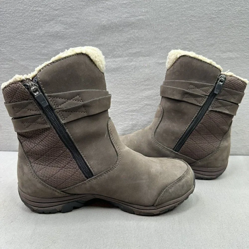 Oboz Madison Womens Size 7 Winter Boots Brown‎ Leather Insulated Waterproof Snow